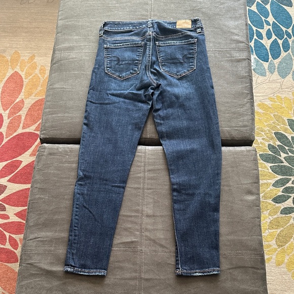 American Eagle Outfitters Dark Blue Skinny Jeans - Picture 2 of 2